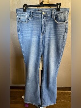 Judy Blue Denim Light Blue Wide Leg Jeans Boot Cut 15/32